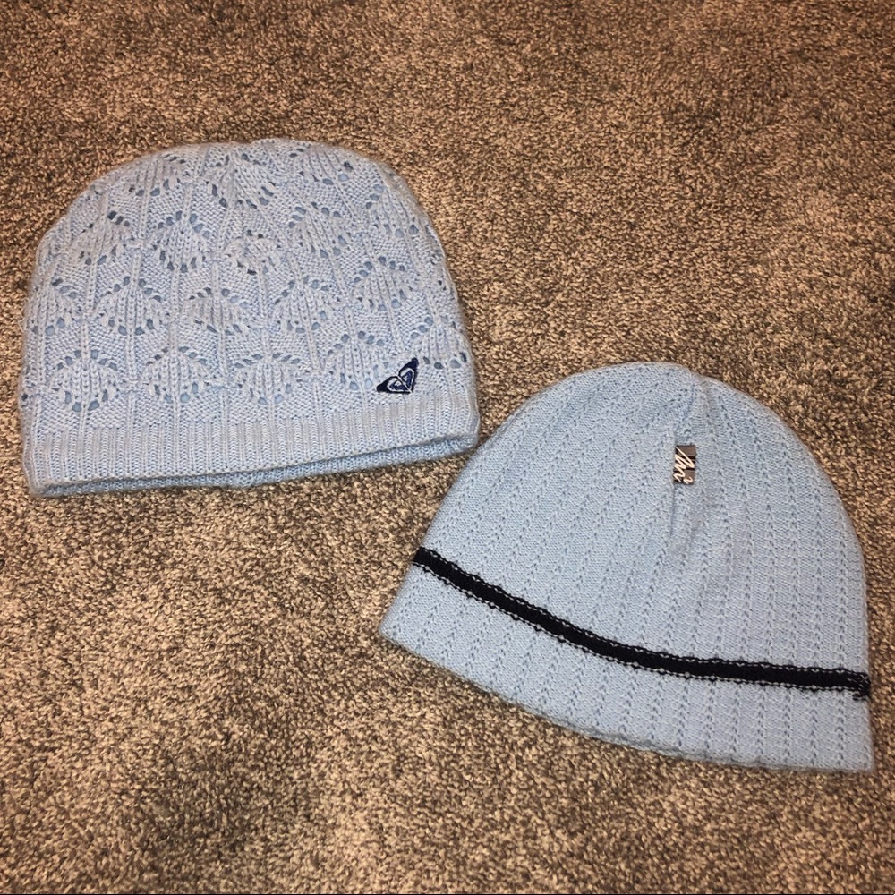 Beanie Bundle: Roxy & Merkley light baby blue set